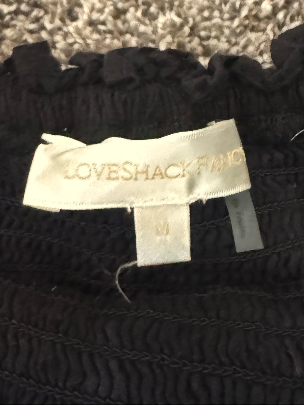 LoveShackFancy Deanna Halter Dress- Black - Picture 3 of 4